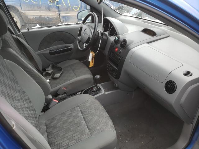 KL1TD52665B407453 - 2005 CHEVROLET AVEO BASE BLUE photo 7