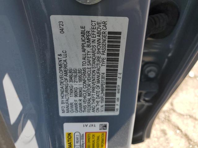 19XFL2H86PE013814 - 2023 HONDA CIVIC SPORT GRAY photo 12