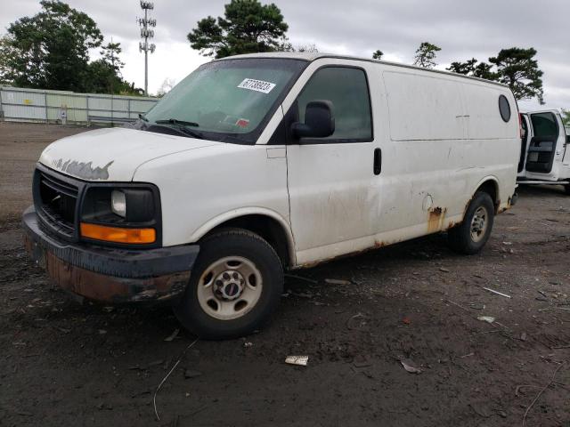 1GTGG25C981223183 - 2008 GMC SAVANA G2500 WHITE photo 1