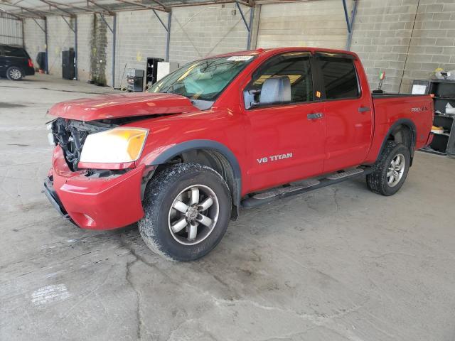 1N6BA0EC9CN318406 - 2012 NISSAN TITAN S RED photo 1