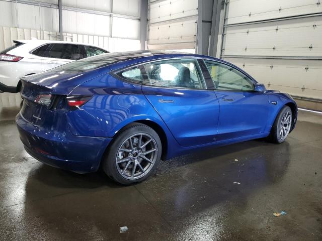 5YJ3E1EB6MF068633 - 2021 TESLA MODEL 3 BLUE photo 3