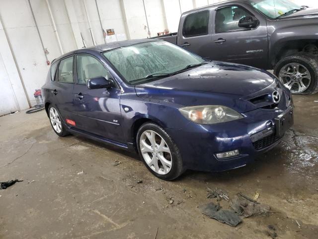 JM1BK344781118389 - 2008 MAZDA 3 HATCHBACK BLUE photo 4