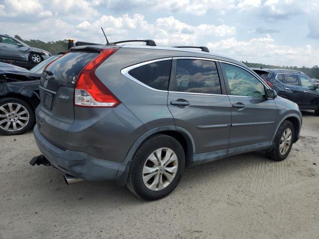 JHLRM4H78CC017266 - 2012 HONDA CR-V EXL GRAY photo 3