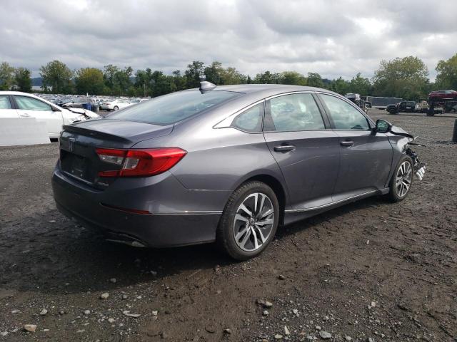 1HGCV3F53MA016052 - 2021 HONDA ACCORD HYBRID EXL GRAY photo 3