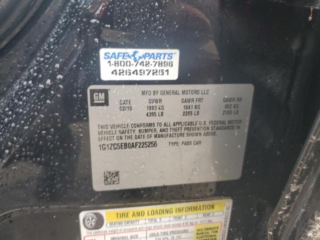 1G1ZC5EB0AF225256 - 2010 CHEVROLET MALIBU 1LT Qara foto 12