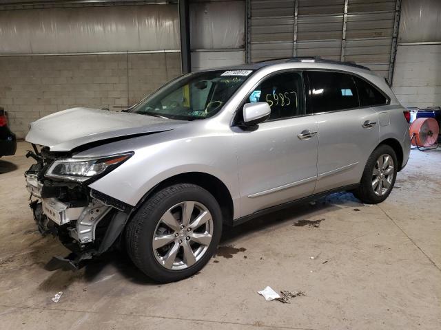 5FRYD4H81EB006793 - 2014 ACURA MDX ADVANCE SILVER photo 1