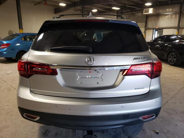 5FRYD4H81EB006793 - 2014 ACURA MDX ADVANCE SILVER photo 6