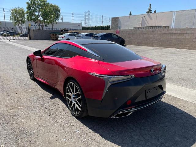 JTHHP5AY4JA003705 - 2018 LEXUS LC 500 RED photo 3