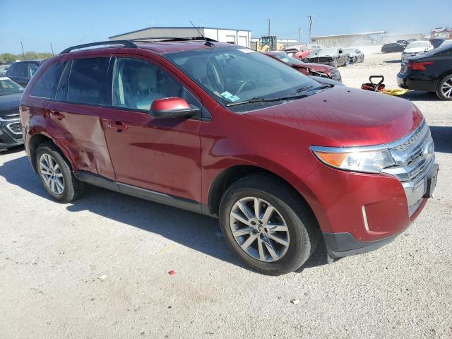 2FMDK3JC4EBA71211 - 2014 FORD EDGE SEL MAROON photo 4