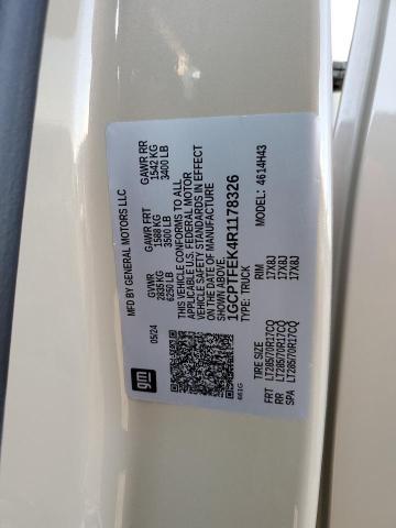 1GCPTFEK4R1178326 - 2024 CHEVROLET COLORADO ZR2 TAN photo 12