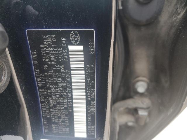 4T1G11AK7PU750902 - 2023 TOYOTA CAMRY SE NIGHT SHADE BLACK photo 12