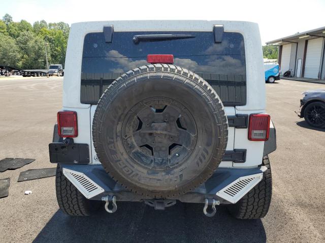 1C4BJWEG5FL690544 - 2015 JEEP WRANGLER U SAHARA WHITE photo 6