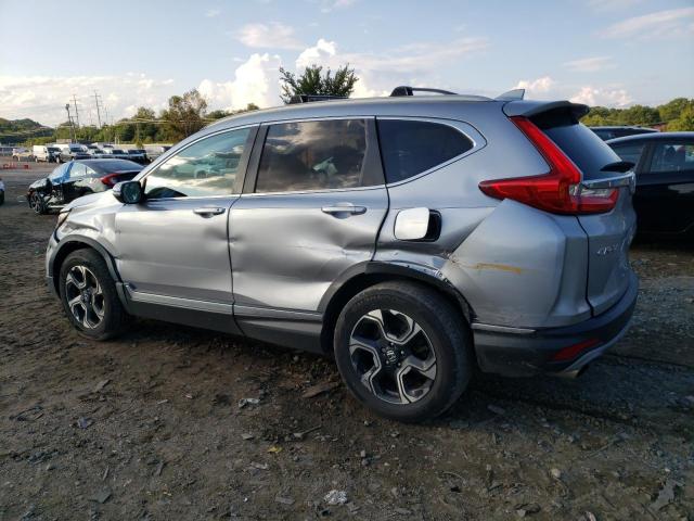 7FARW2H91JE025615 - 2018 HONDA CR-V TOURING SILVER photo 2