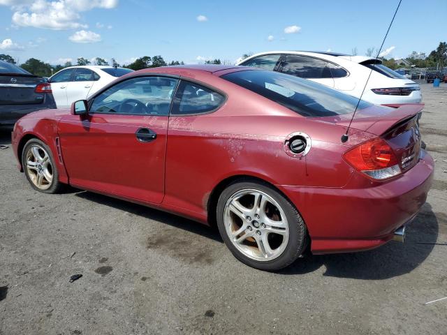 KMHHN65F76U230779 - 2006 HYUNDAI TIBURON GT RED photo 2