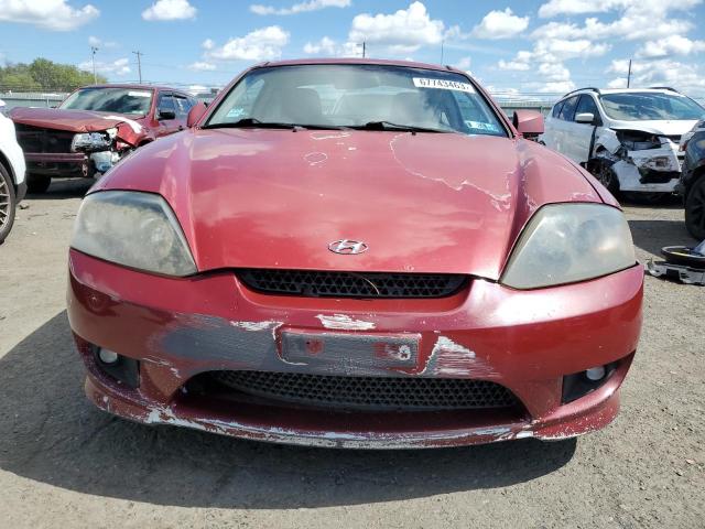 KMHHN65F76U230779 - 2006 HYUNDAI TIBURON GT RED photo 5