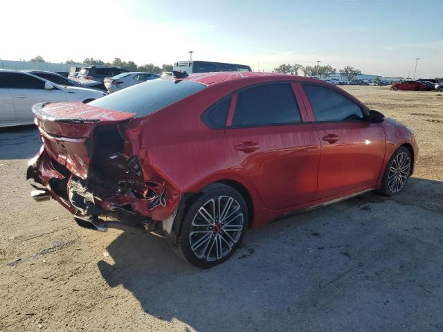 3KPF44AC8NE424748 - 2022 KIA FORTE GT RED photo 3