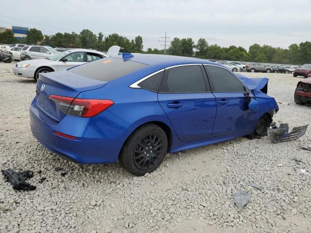 2HGFE2F29NH529256 - 2022 HONDA CIVIC LX BLUE photo 3