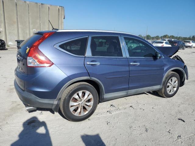 2HKRM3H77EH500083 - 2014 HONDA CR-V EXL BLUE photo 3