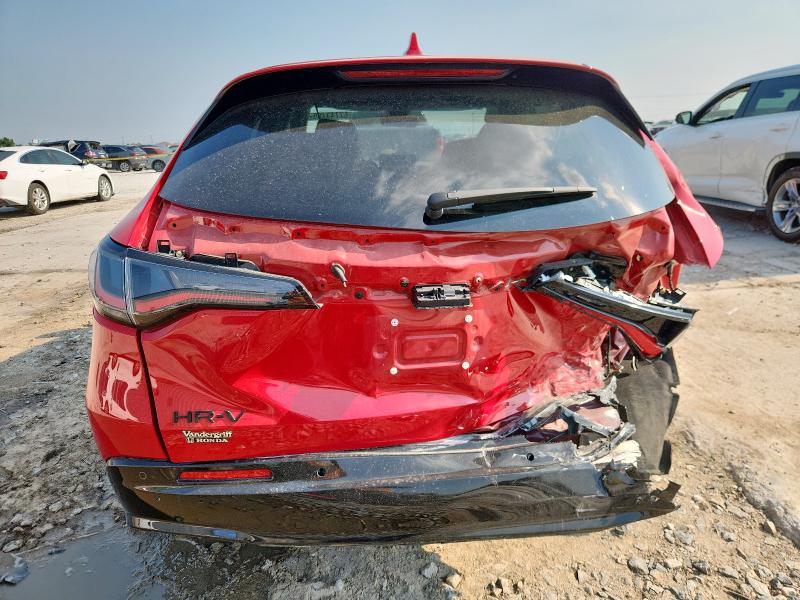 3CZRZ1H7XSM744493 - 2025 HONDA HR-V EXL RED photo 6