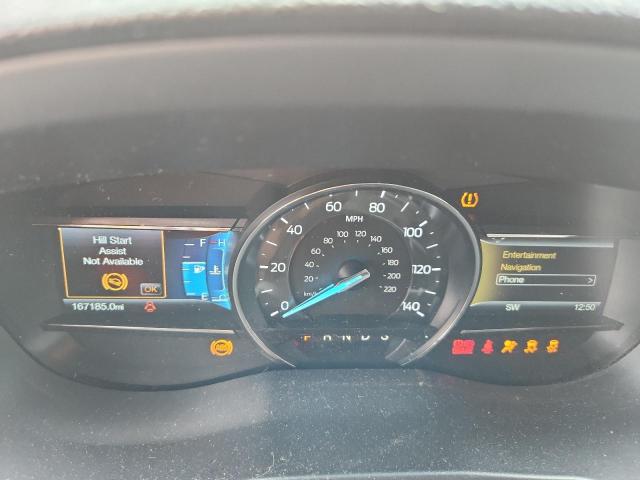 1FM5K7D81GGB77713 - 2016 FORD EXPLORER XLT BURGUNDY photo 9