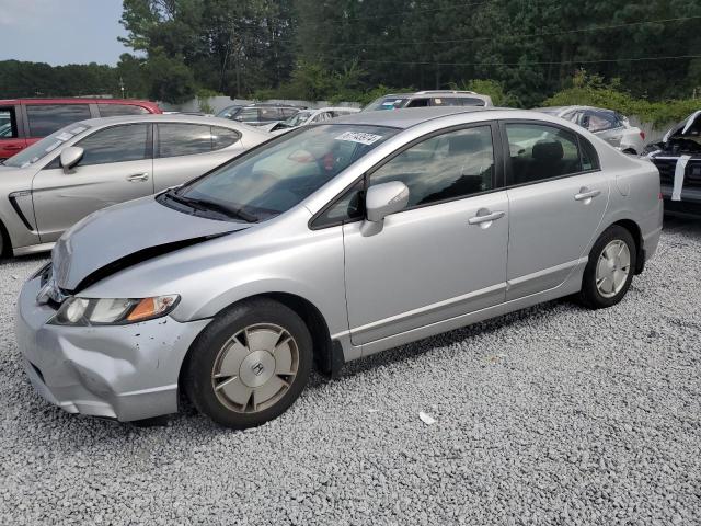 JHMFA36217S018053 - 2007 HONDA CIVIC HYBRID SILVER photo 1