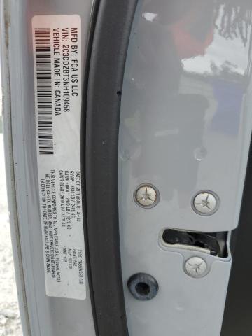 2C3CDZBT3NH109458 - 2022 DODGE CHALLENGER R/T GRAY photo 12