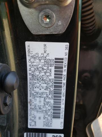 3TMJU4GN9CM128837 - 2012 TOYOTA TACOMA DOUBLE CAB PRERUNNER GREEN photo 12