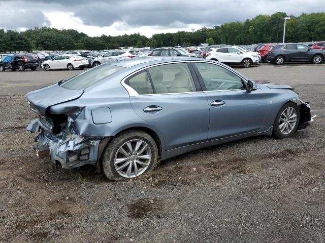 JN1BV7ARXFM391744 - 2015 INFINITI Q50 BASE BLUE photo 3