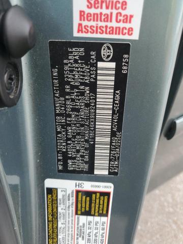 4T1BE46KX9U824017 - 2009 TOYOTA CAMRY BASE GREEN photo 12