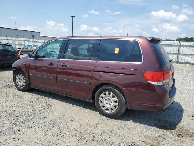 5FNRL382X9B060002 - 2009 HONDA ODYSSEY LX BURGUNDY photo 2