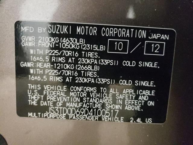 JS3TD0D69D4100517 - 2013 SUZUKI GRAND VITA PREMIUM TAN photo 13