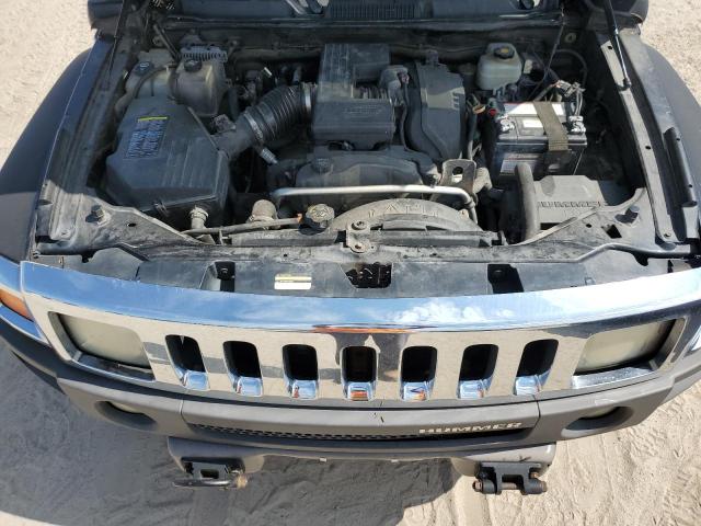 5GTDN13E078229136 - 2007 HUMMER H3 შავი ფოტო 12