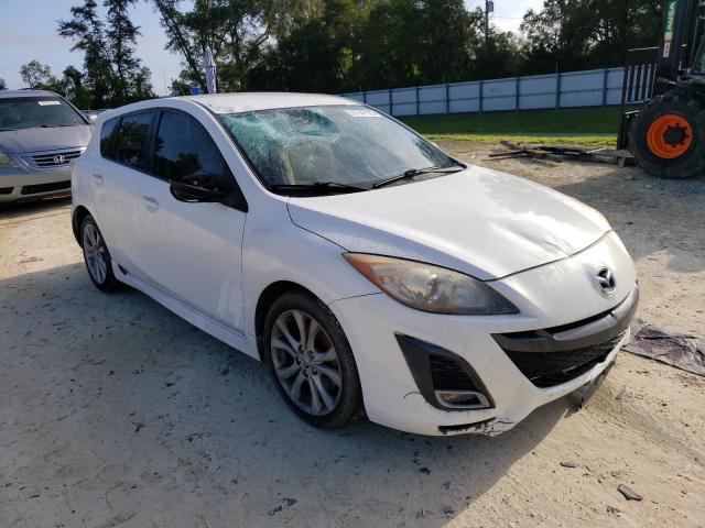 JM1BL1H55A1244969 - 2010 MAZDA 3 S WHITE photo 4