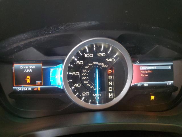 1FM5K8GT6EGB47657 - 2014 FORD EXPLORER SPORT ვერცხლისფერი ფოტო 9