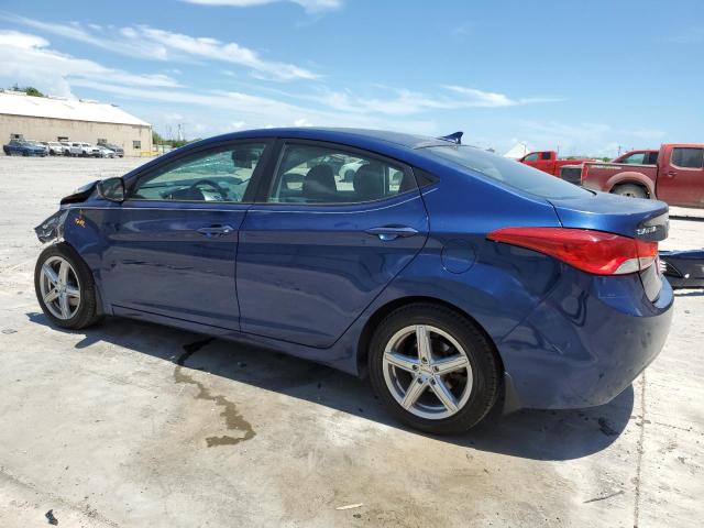 KMHDH4AE1DU761724 - 2013 HYUNDAI ELANTRA GLS BLUE photo 2