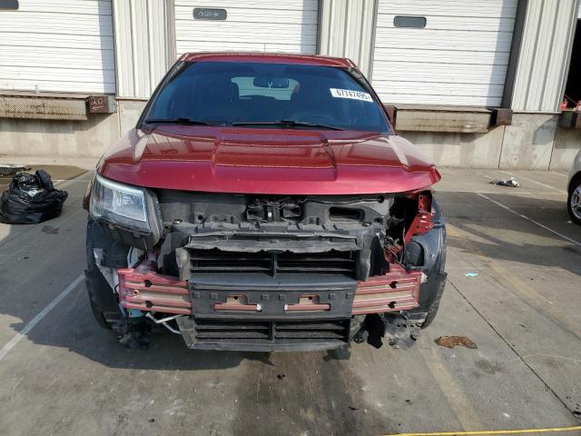 1FM5K7DH0JGA12906 - 2018 FORD EXPLORER XLT BURGUNDY photo 5