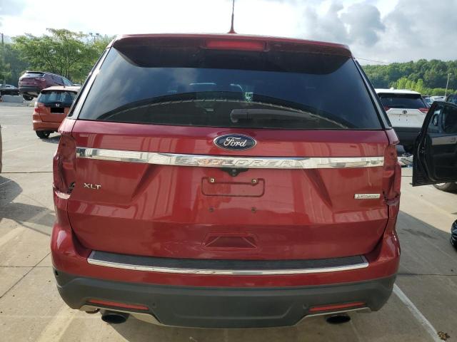 1FM5K7DH0JGA12906 - 2018 FORD EXPLORER XLT BURGUNDY photo 6