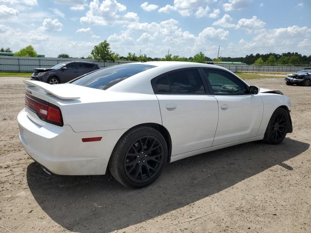 2C3CDXBG6EH333878 - 2014 DODGE CHARGER SE WHITE photo 3