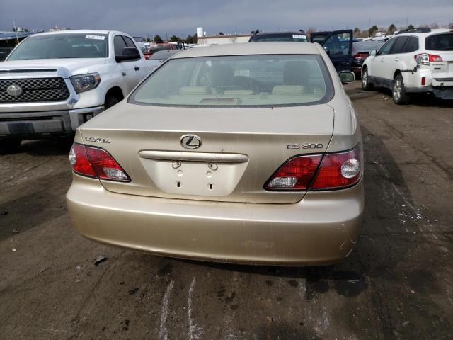 JTHBF30G230145789 - 2003 LEXUS ES 300 GOLD photo 6