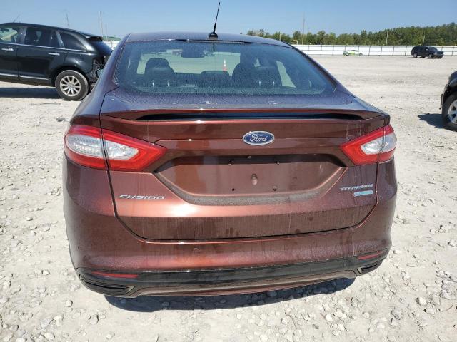 3FA6P0K95FR192354 - 2015 FORD FUSION TITANIUM BROWN photo 6