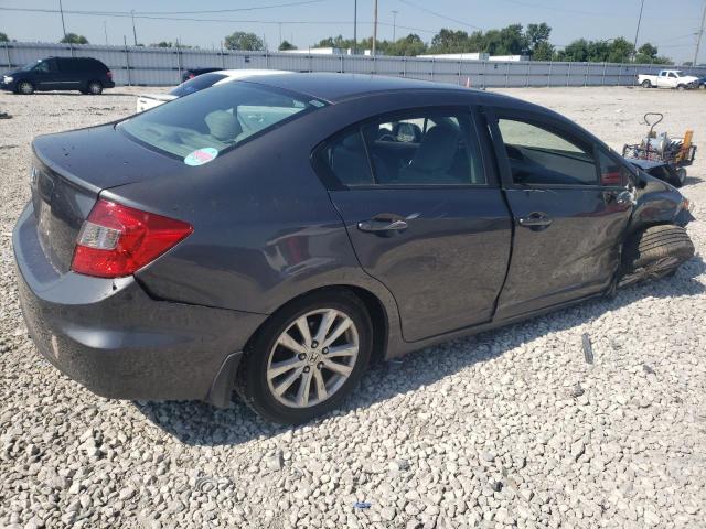 19XFB2F92CE017481 - 2012 HONDA CIVIC EXL GRAY photo 3