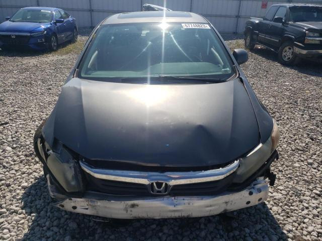 19XFB2F92CE017481 - 2012 HONDA CIVIC EXL GRAY photo 5