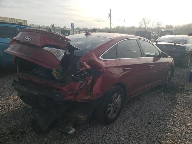 5NPE24AF7GH393874 - 2016 HYUNDAI SONATA SE RED photo 3