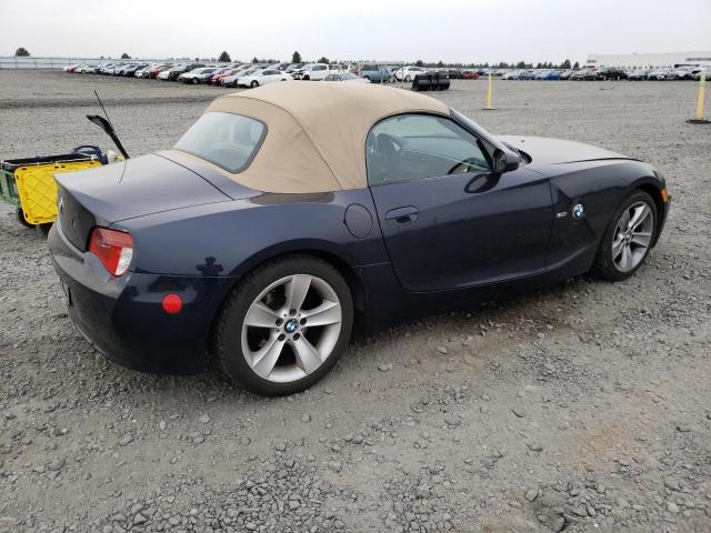 4USBU33527LW71291 - 2007 BMW Z4 3.0 BLUE photo 3