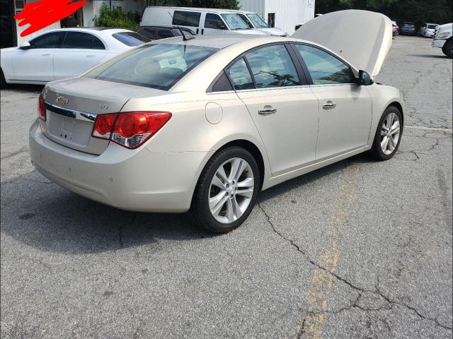 1G1PH5S99B7307315 - 2011 CHEVROLET CRUZE LTZ GOLD photo 4