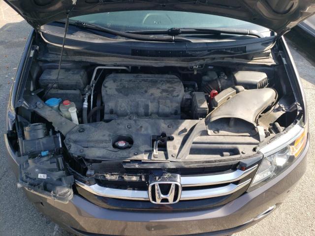 5FNRL5H98HB006673 - 2017 HONDA ODYSSEY TOURING GRAY photo 12