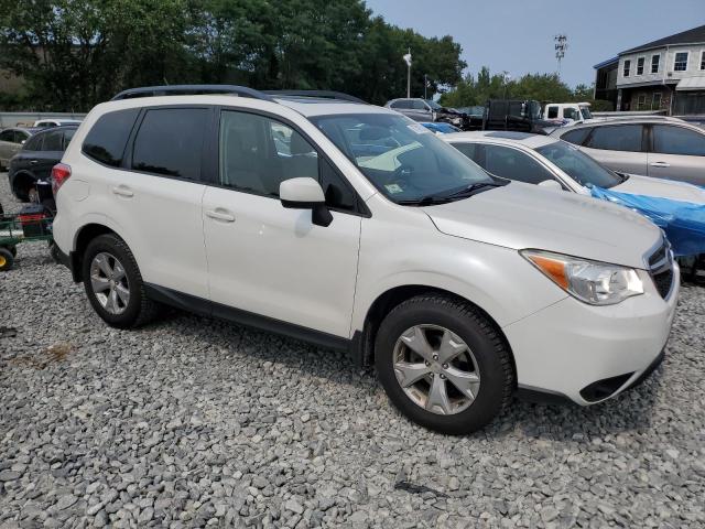 JF2SJADC5FH474845 - 2015 SUBARU FORESTER 2.5I PREMIUM Biały zdjęcie 4