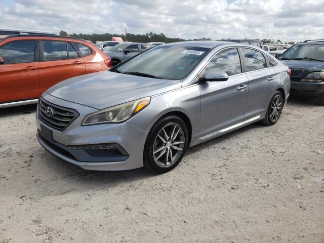 5NPE34AB1FH199706 - 2015 HYUNDAI SONATA SPORT GRAY photo 1