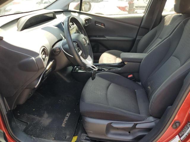 JTDKARFU8H3533017 - 2017 TOYOTA PRIUS RED photo 7