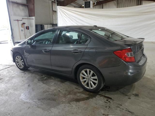 2HGFB2F95CH513803 - 2012 HONDA CIVIC EXL GRAY photo 2